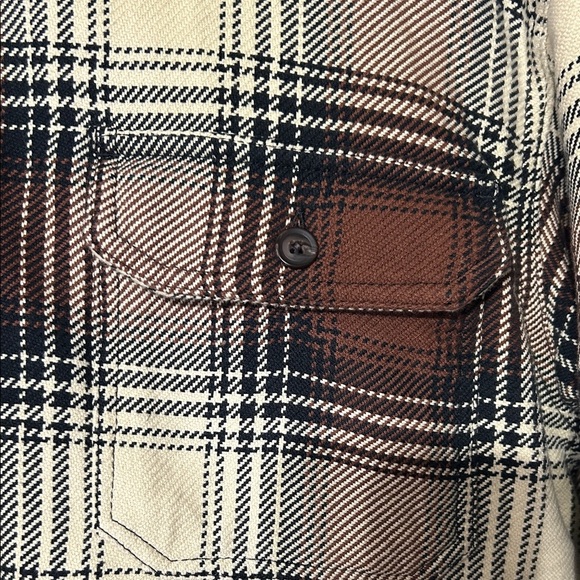 Alpine Design Plaid Jacket in Brown and Cream - Picture 3 of 6